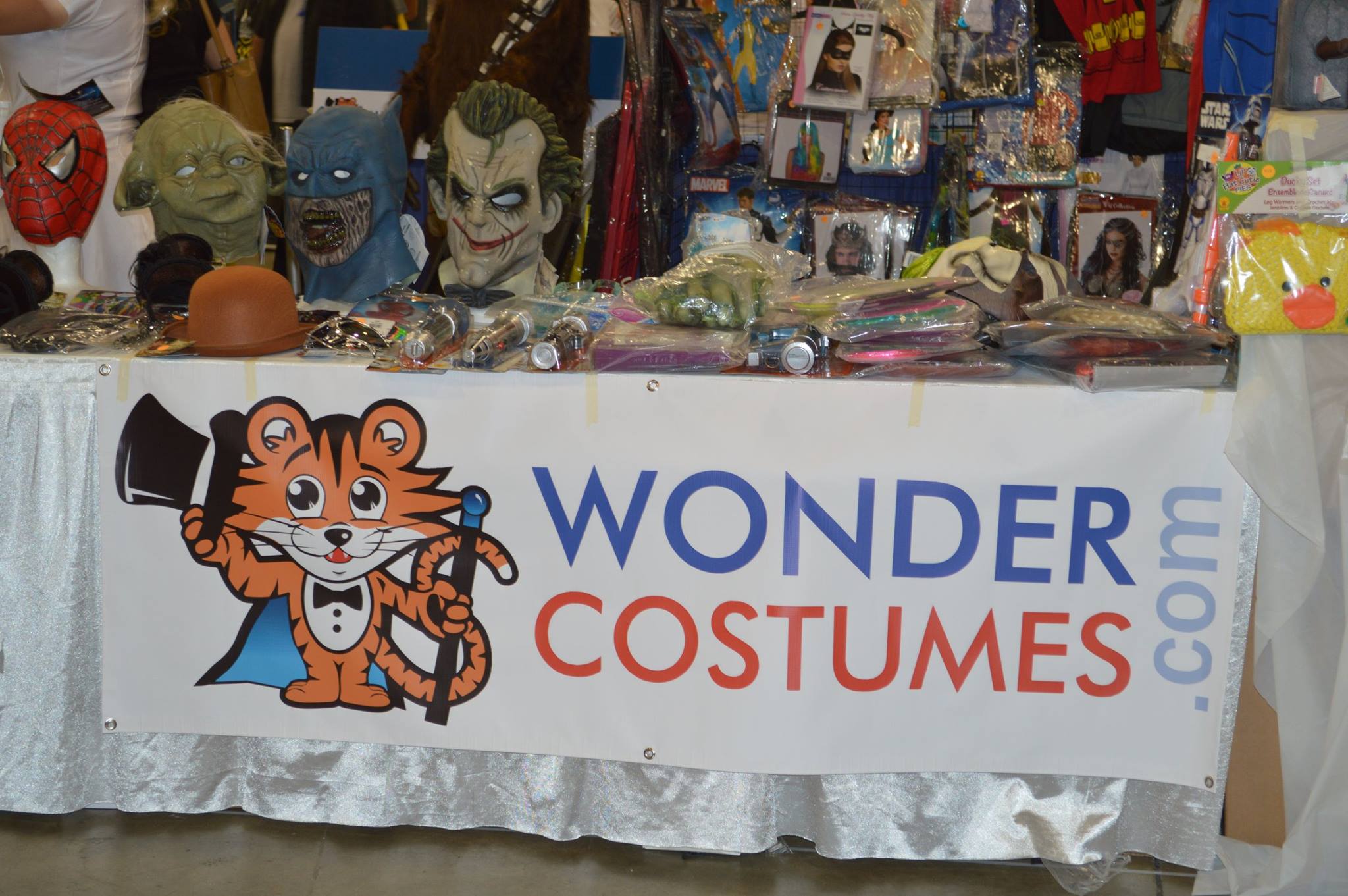Wonder Costumes Supercon Booth Close up